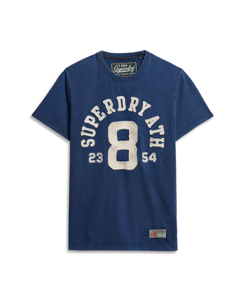 Men's Vintage Athletic Short Sleeve T-Shirt in Supermarine Navy | Superdry  US