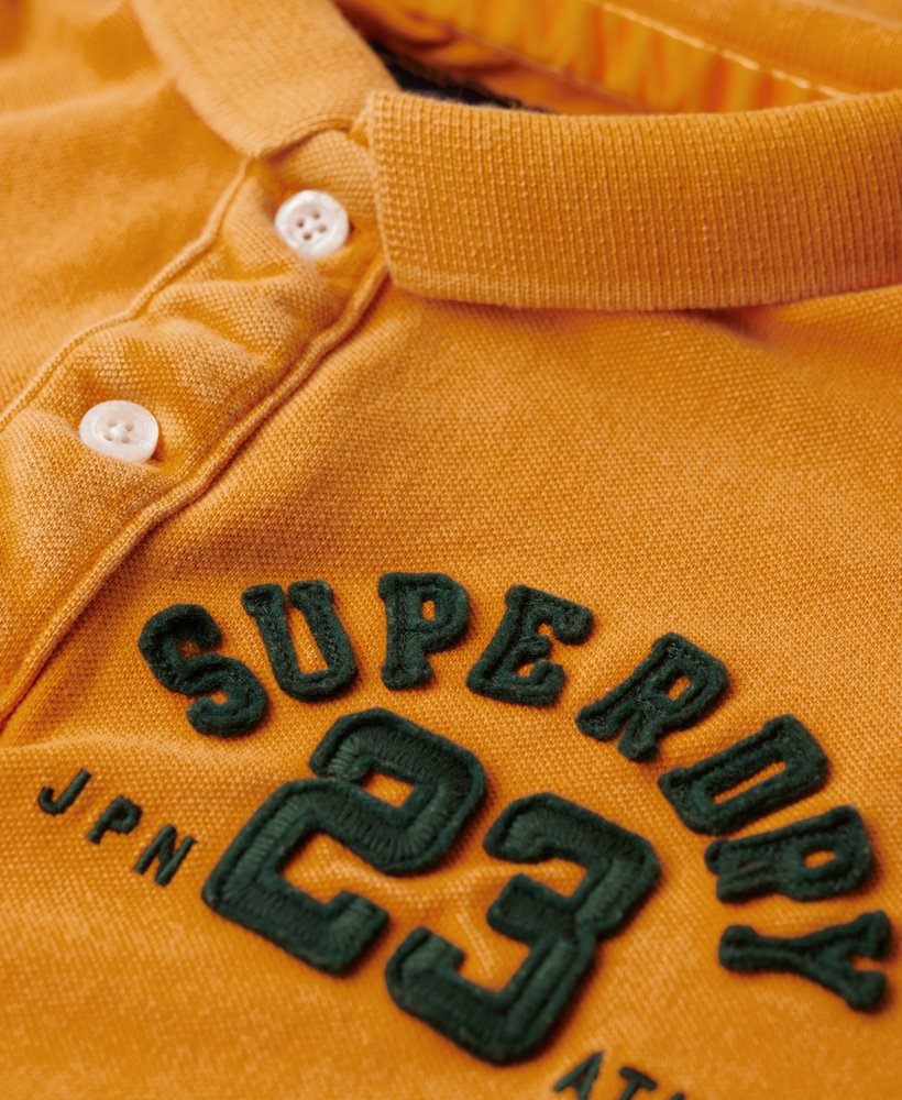 Mens - Vintage Athletic Polo Shirt in Track Gold | Superdry UK