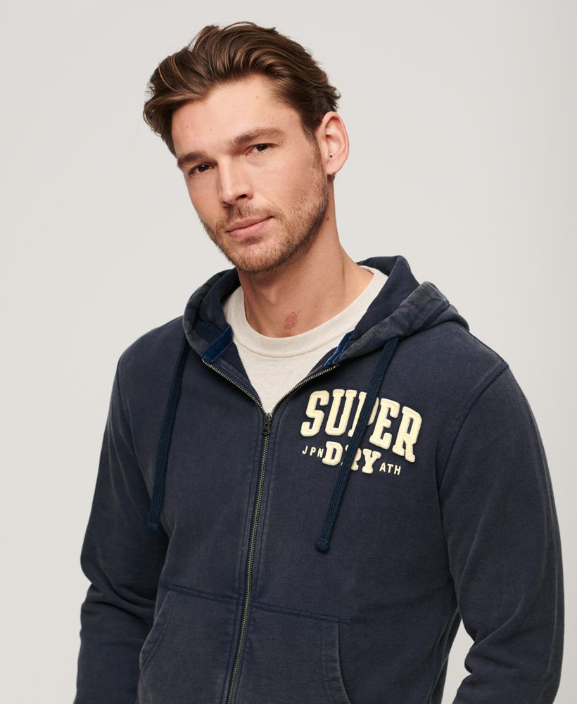 Superdry Vintage Hoodies-and-sweatshirts Mens Zip Men\'s Athletic Hoodie 