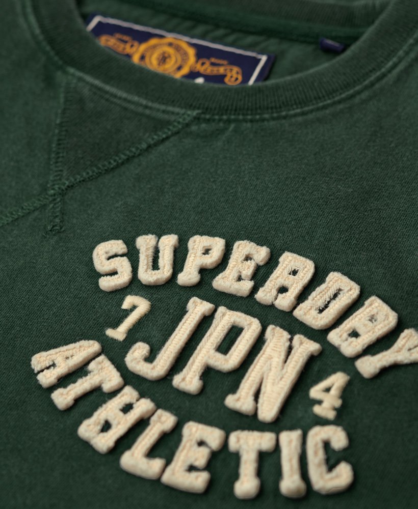 Men's - Vintage Athletic Long Sleeve Top in Enamel Green | Superdry UK
