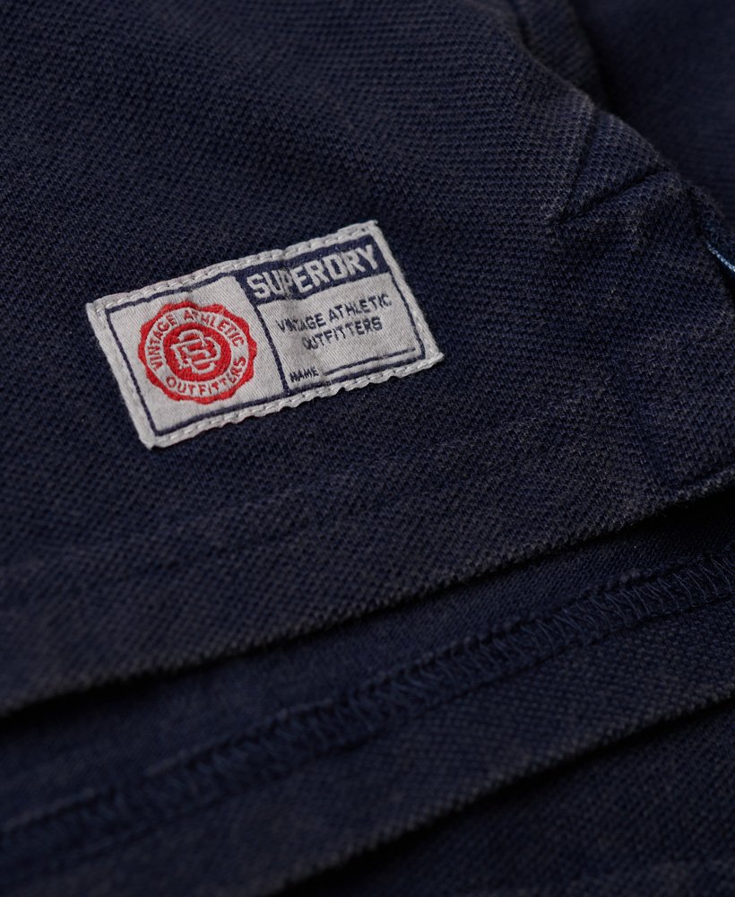 Mens - Vintage Athletic Polo Shirt in Rich Navy | Superdry UK