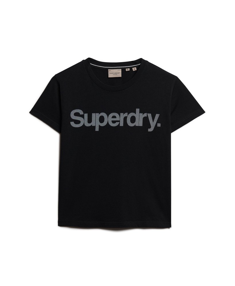 Women\'s Core Black US Logo Superdry | City in T-Shirt