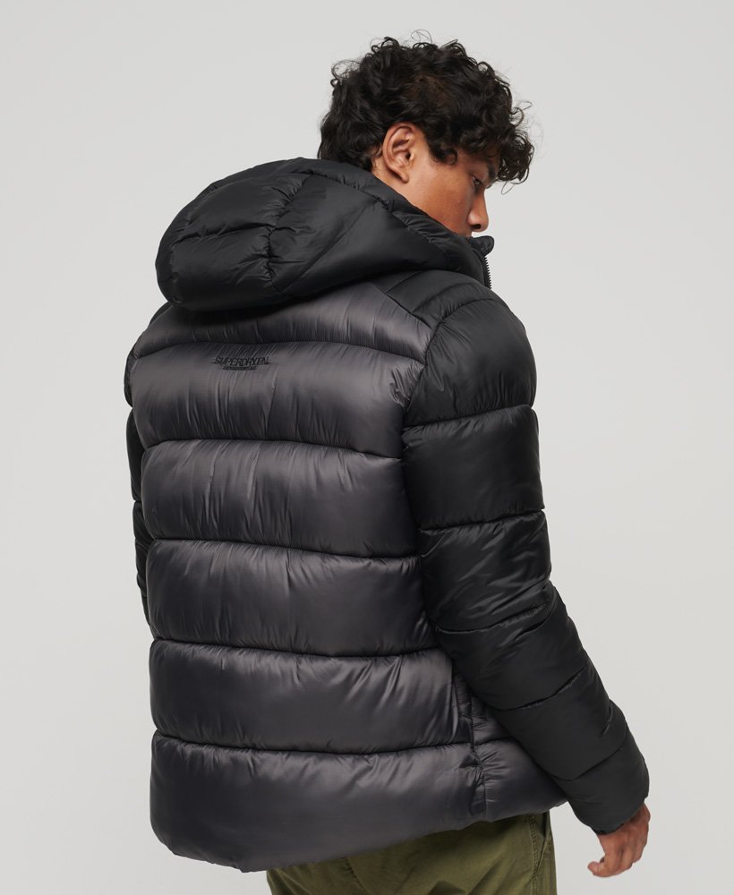 Superdry Hooded Box Quilt Puffer Jacket - Men's Mens Jackets