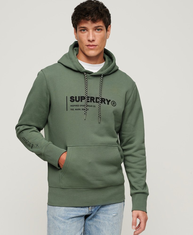 Superdry - Sweat à capuche ample avec logo Sportswear - Homme