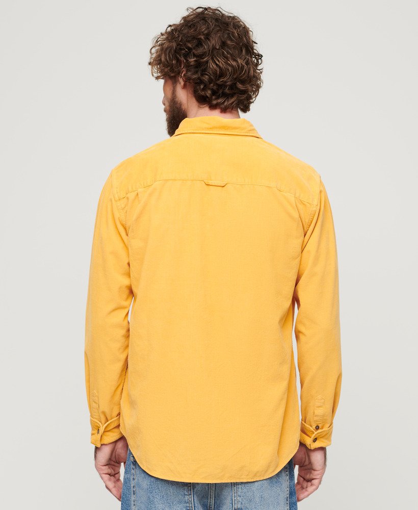 Denim yellow hot sale shirt