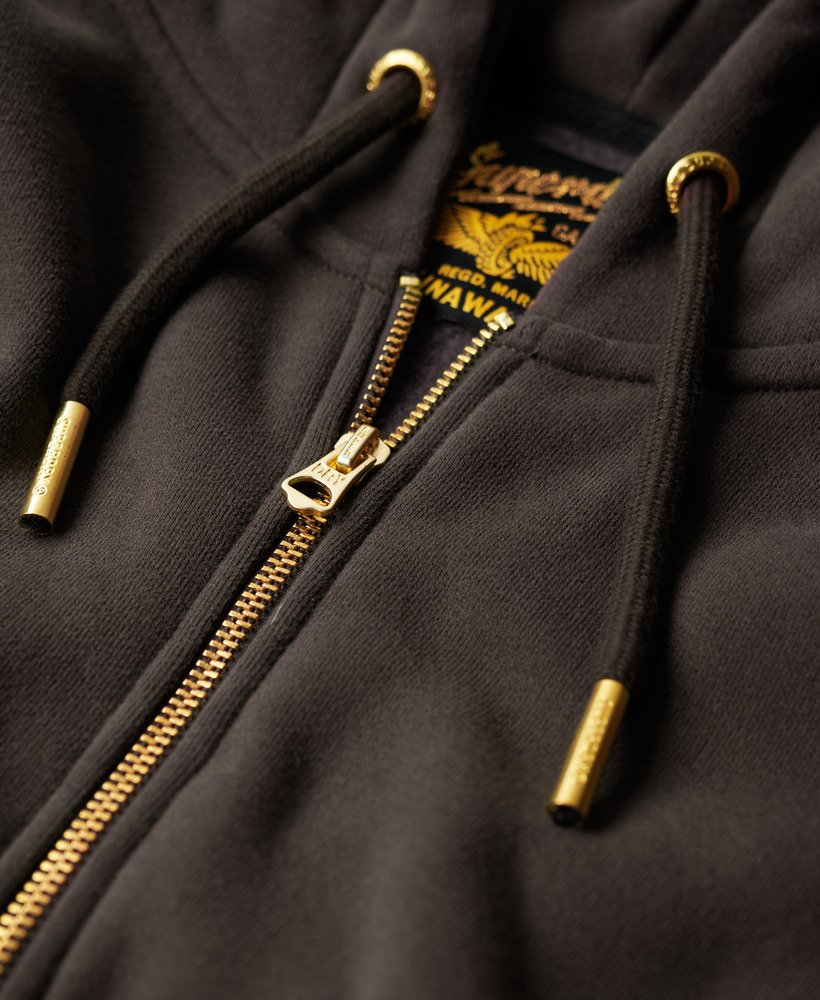 Black and gold online superdry hoodie