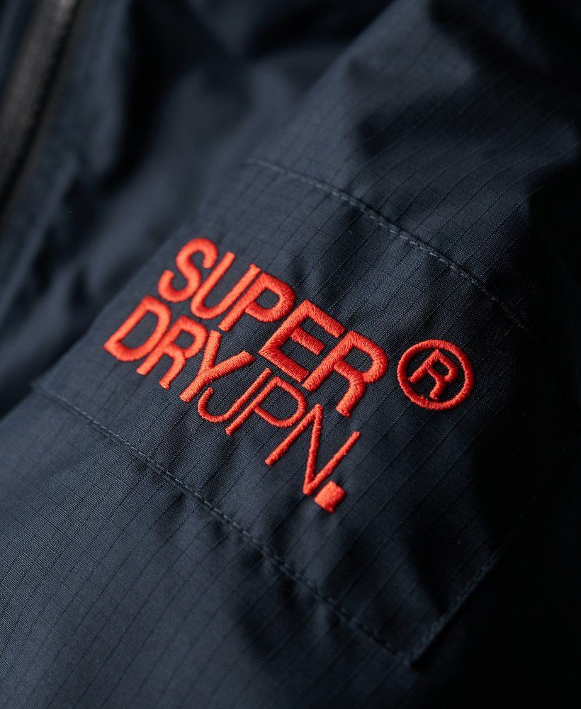 Womens - Hooded Mountain Windbreaker Jacket in Eclipse Navy | Superdry UK