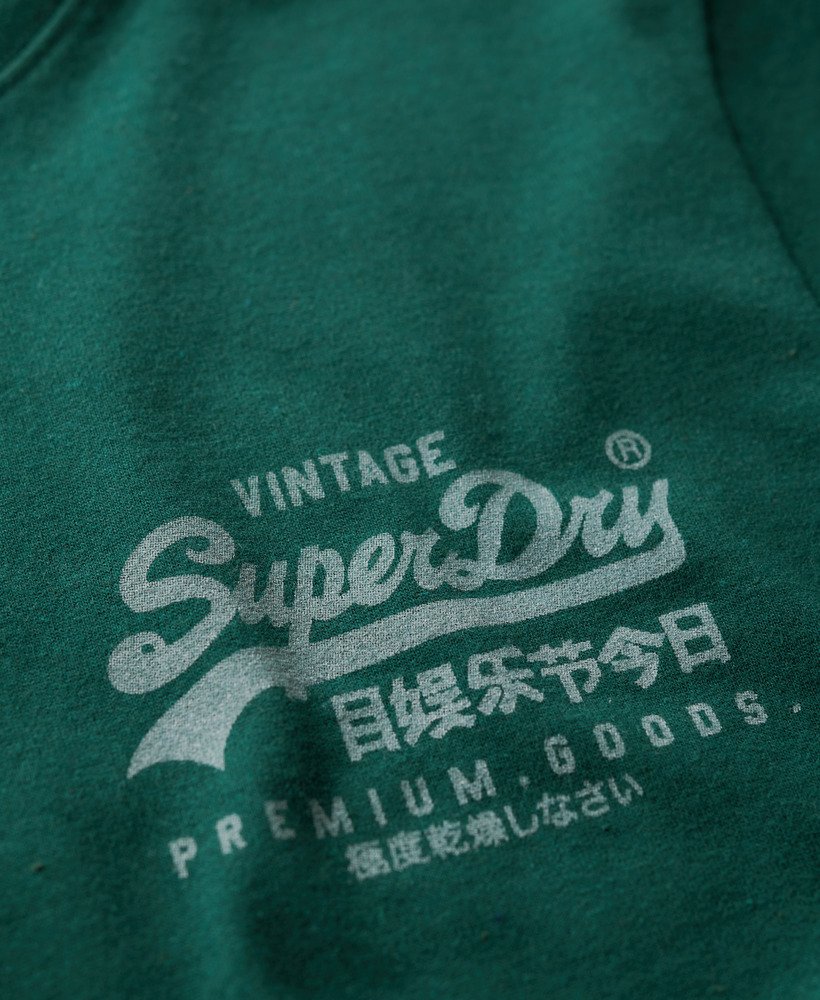 Men\'s Vintage Logo Heritage Chest US T-Shirt Bengreen Marl Superdry | in