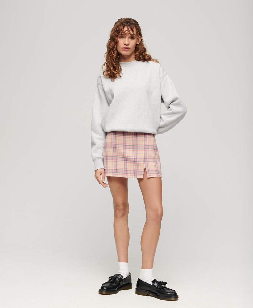 Womens - Check Mini Skirt in Pink Check | Superdry UK