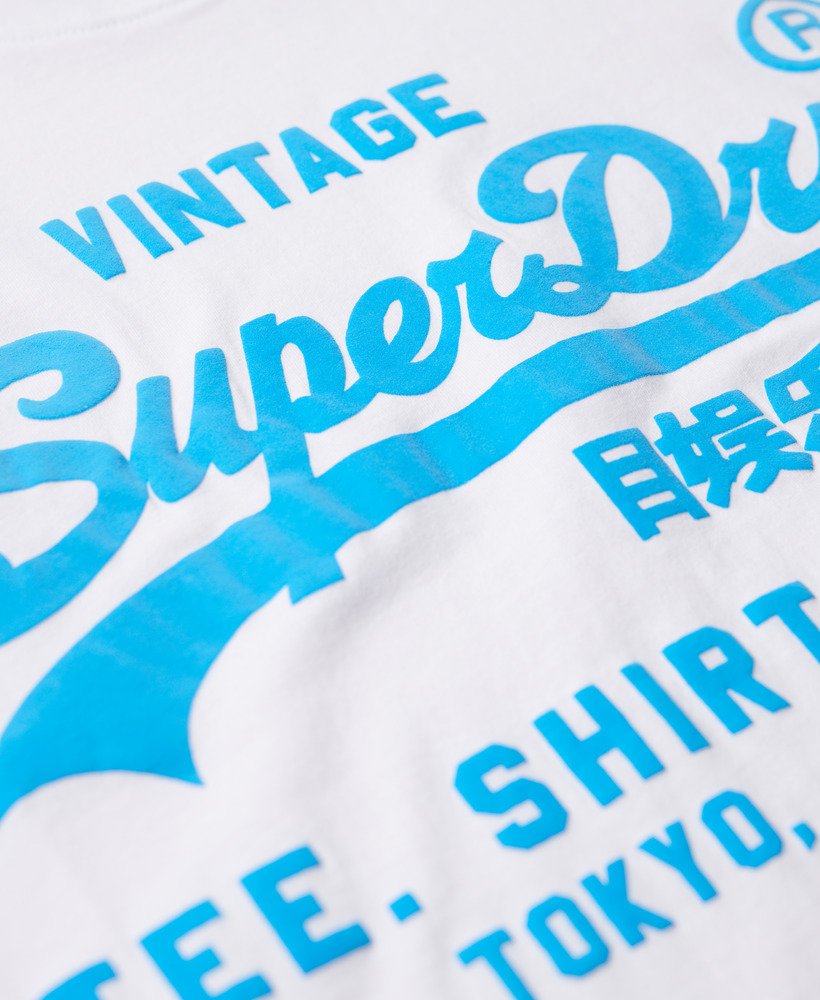 in Men\'s Neon Superdry Vintage US T-Shirt | Optic Logo