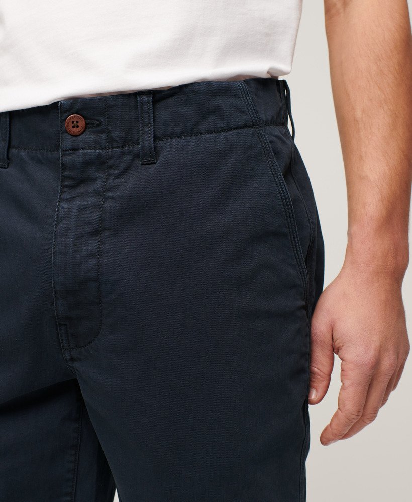 Men's - Officer Chino Shorts in Eclipse Navy | Superdry UK