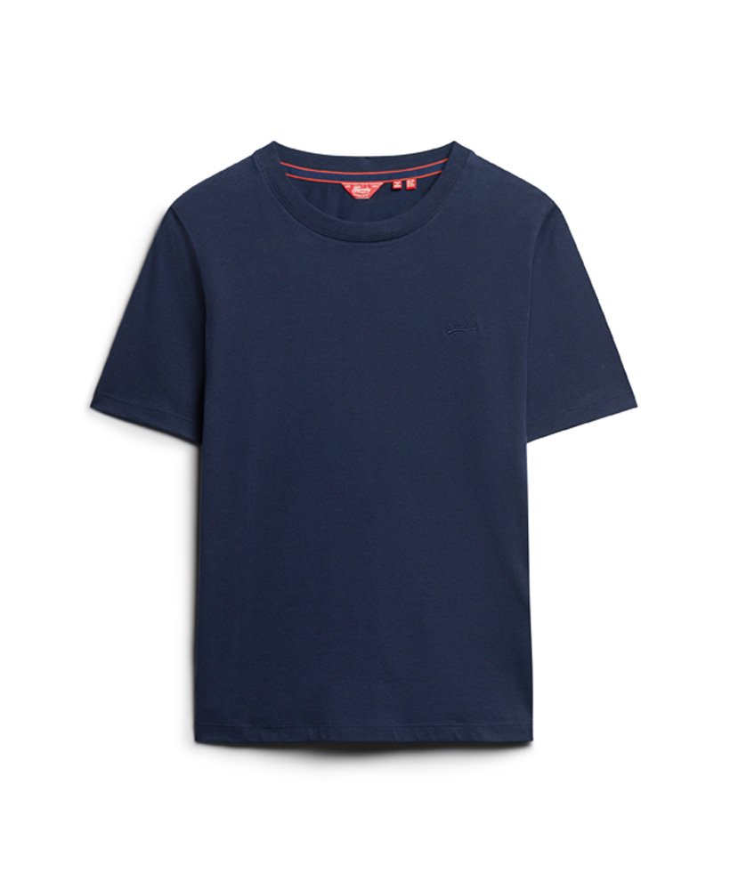 Damen Vintage Logo T-Shirt aus Bio-Baumwolle mit Stickerei Preppy  Marineblau | Superdry CH-DE