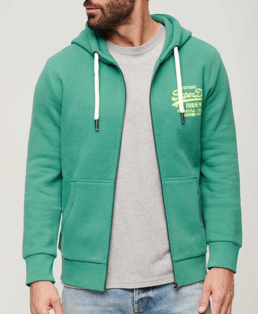 Green superdry hot sale hoodie