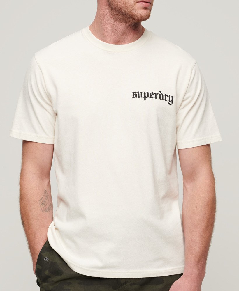 Superdry white hot sale t shirt