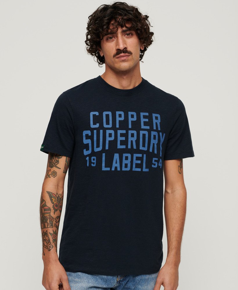 Superdry navy hot sale t shirt