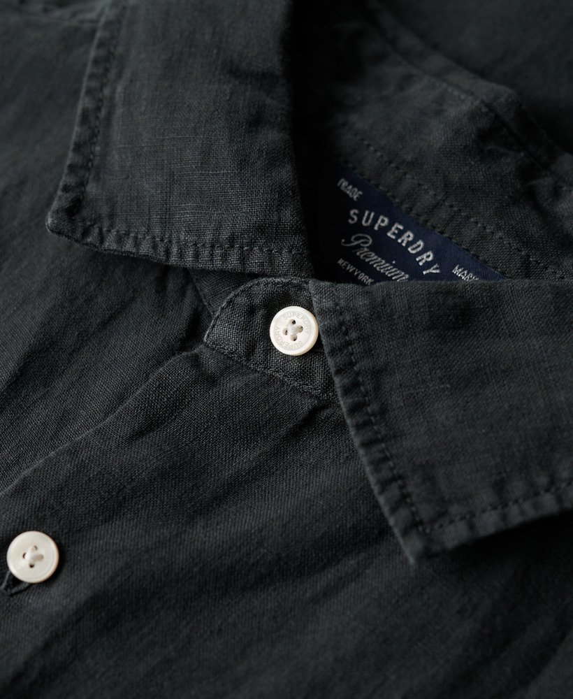 Superdry black best sale denim shirt