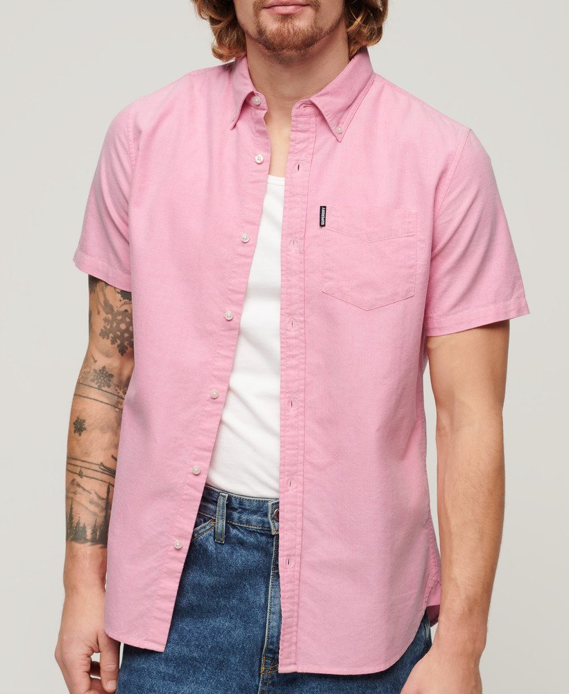 Mens light pink button up clearance shirt