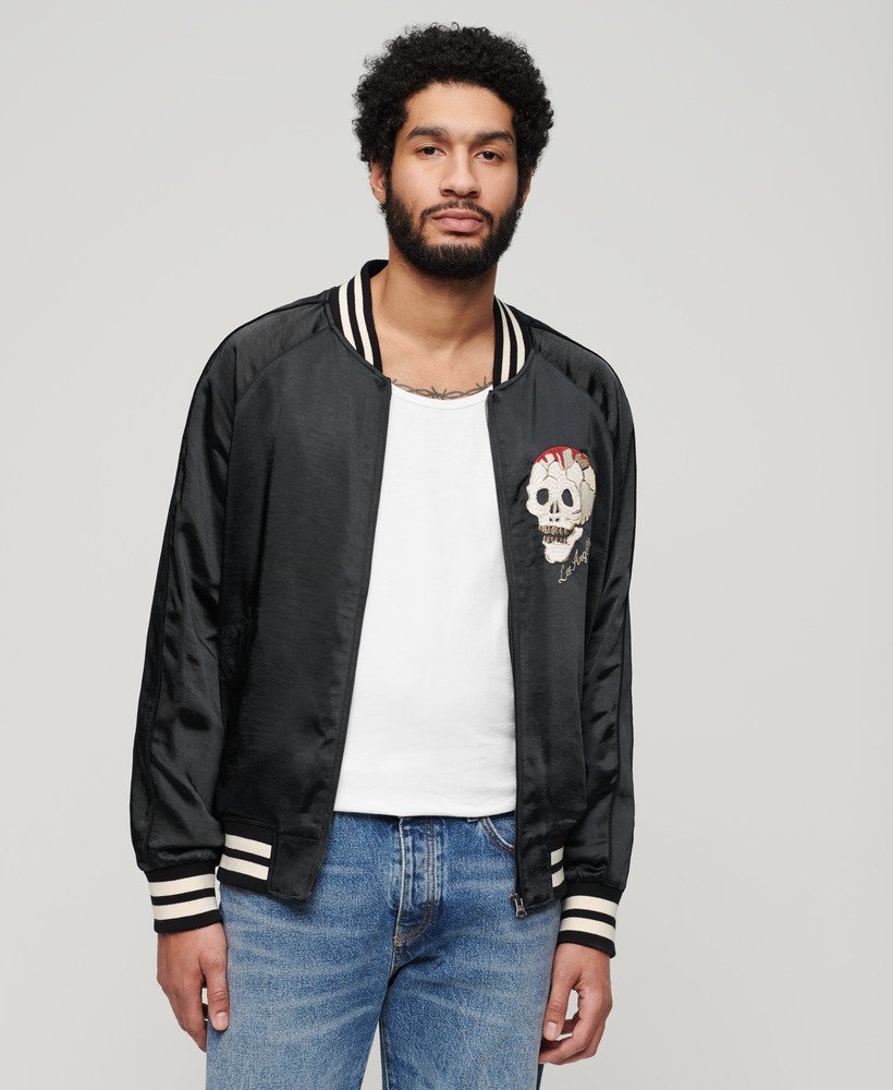 Black designer outlet bomber jacket