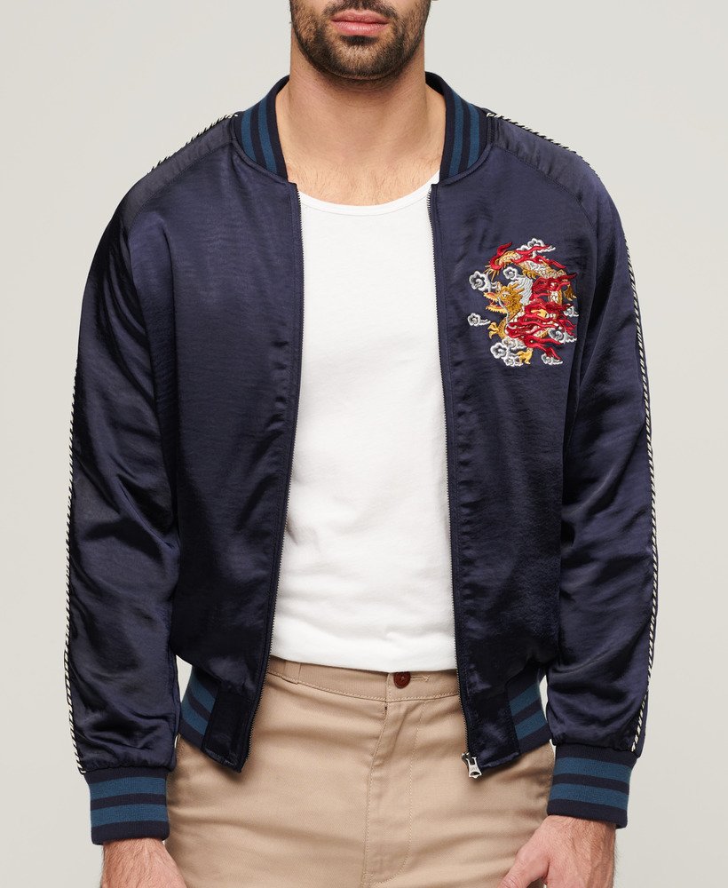 Navy hotsell embroidered jacket