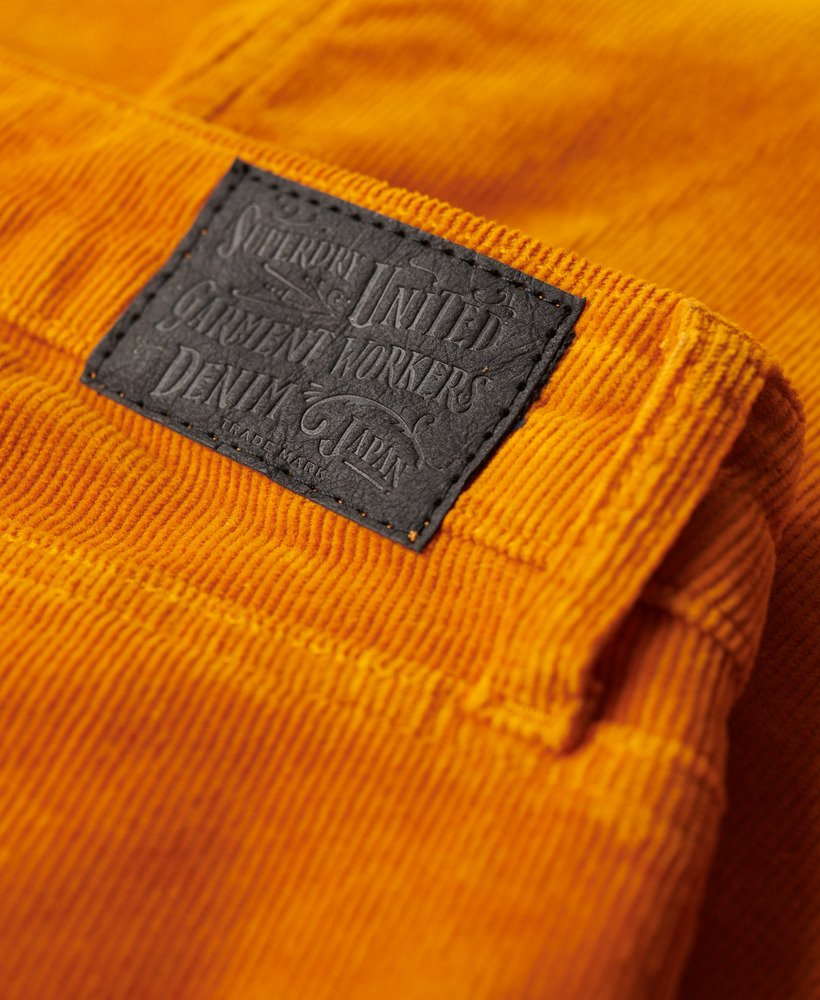 Womens Low Rise Cord Flare Jeans in Pumpkin Spice Brown Superdry UK