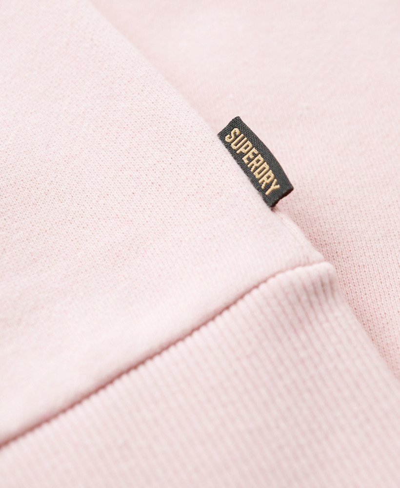 Womens - Reworked Classics Graphic Hoodie in Somon Pink Marl | Superdry UK