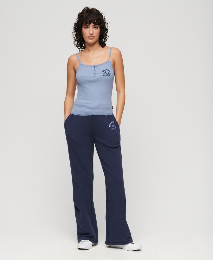 Women's Low Rise Flare Joggers in Richest Navy