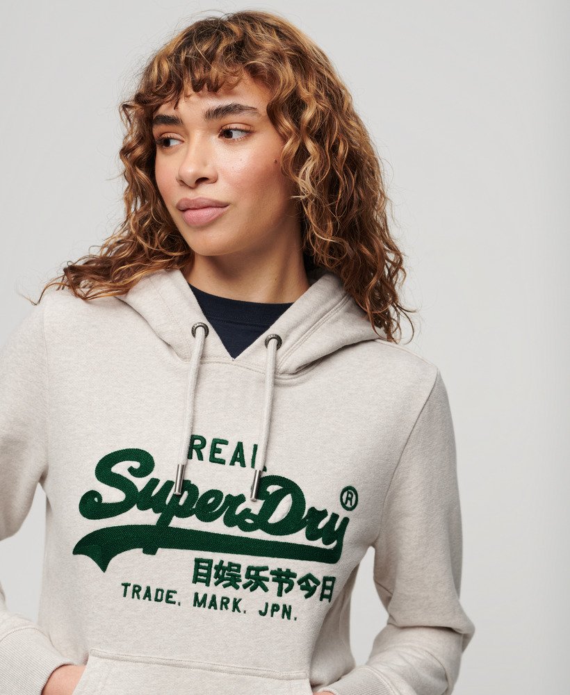 Superdry Embroidered Vintage Logo Graphic Hoodie - Women's Womens Hoodies -and-sweatshirts