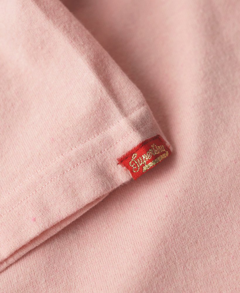 Womens - Acrhive Kiss Printed T-Shirt in Somon Pink Marl | Superdry UK