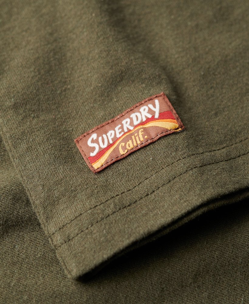 Womens - Vintage Logo Heritage Relaxed T-Shirt in Khaki Marl | Superdry UK