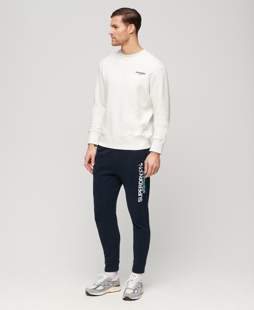 Mens - Sportswear Logo Tapered Joggers in Eclipse Navy | Superdry