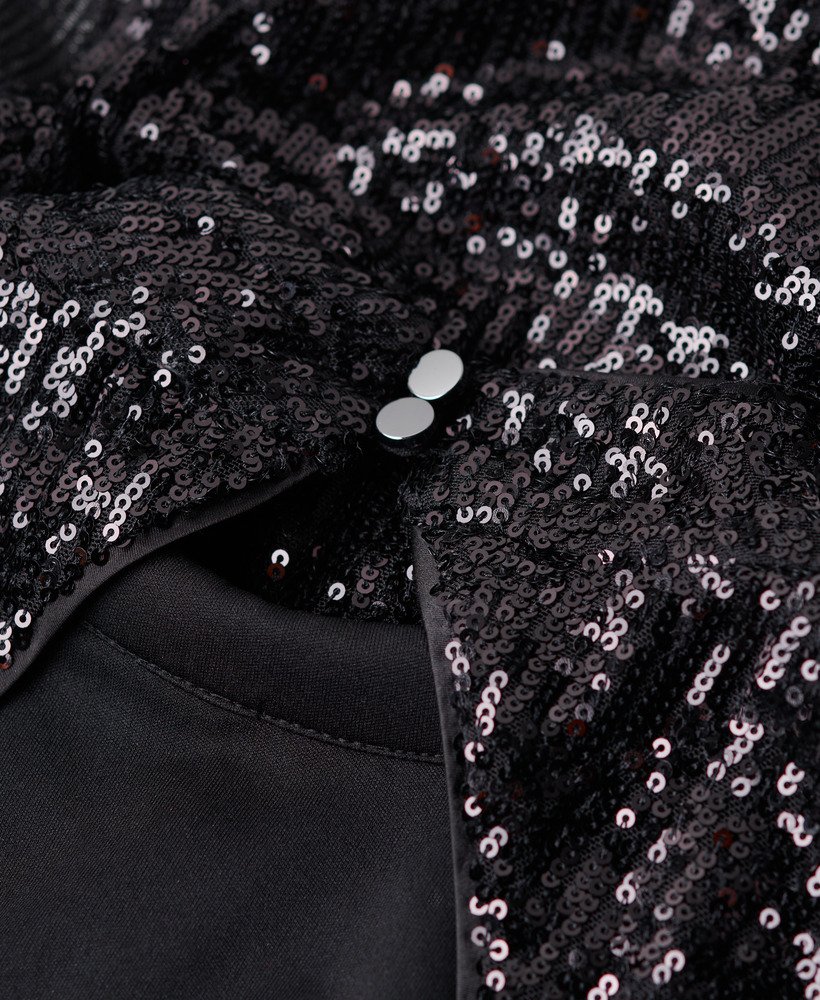 Superdry UK Backless Sequin Midi Dress - Womens Sale Womens Dresses