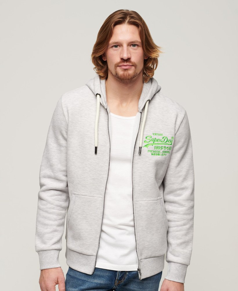 Superdry Neon Vintage - Logo Men\'s Zip Mens Hoodies-and-sweatshirts Hoodie