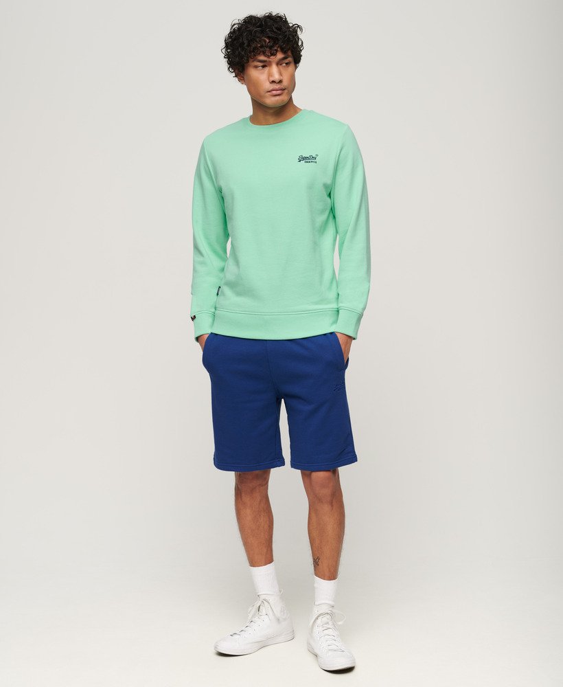 Mens - Essential Logo Crew Sweatshirt in Spearmint Light Green ...