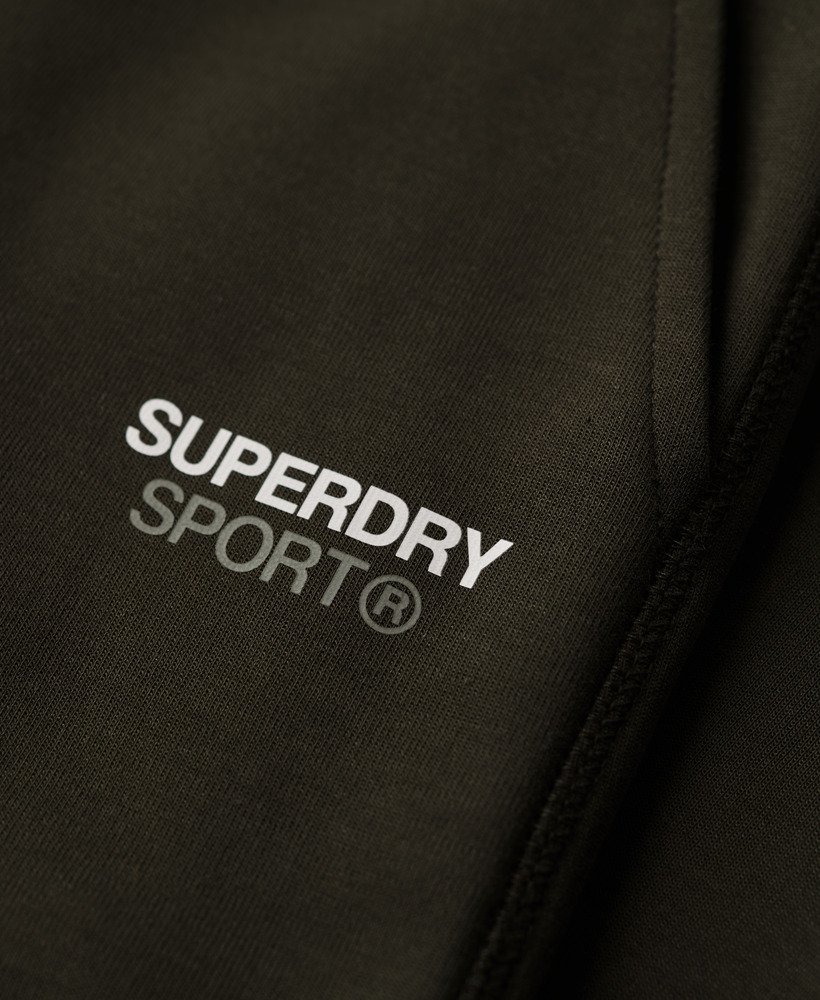 Mens - Sport Tech Tapered Joggers in Army Khaki | Superdry