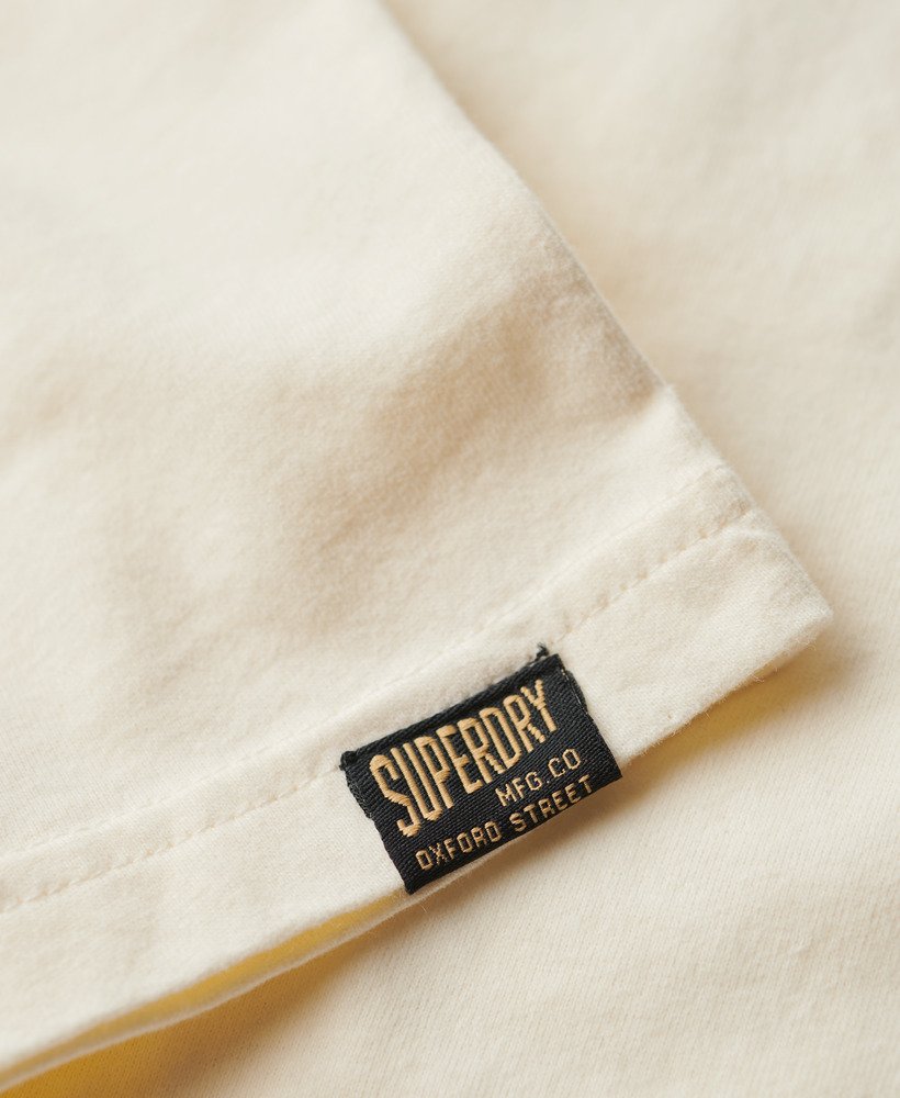 Men's - Classic Vintage Logo Heritage Vest Top in Cream | Superdry UK