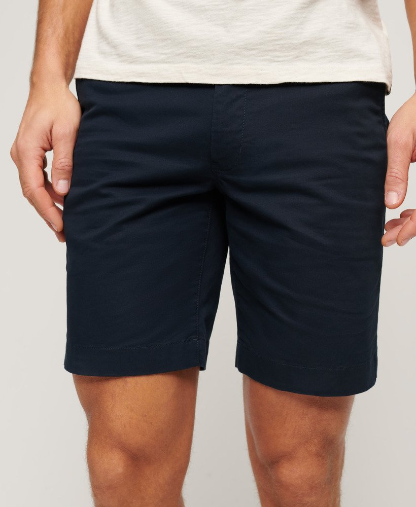 Men's - Stretch Chino Shorts in Eclipse Navy | Superdry UK