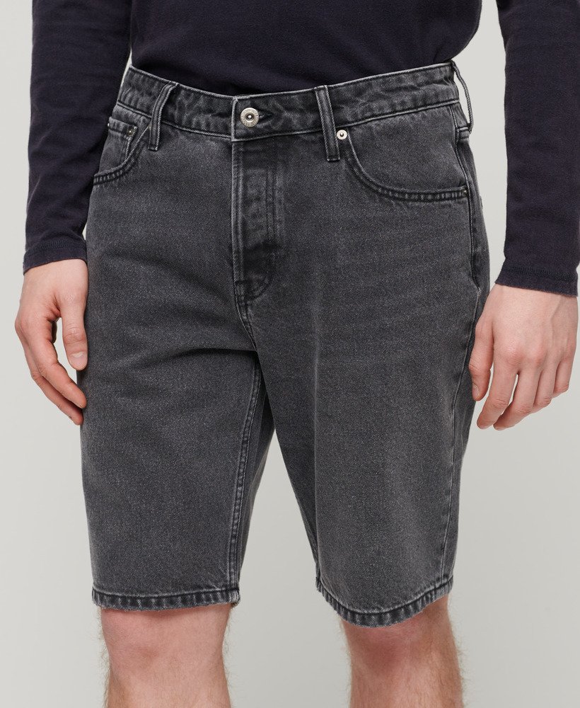 Homme Short droit en jean Noir D lav Wisconsin Superdry CH FR