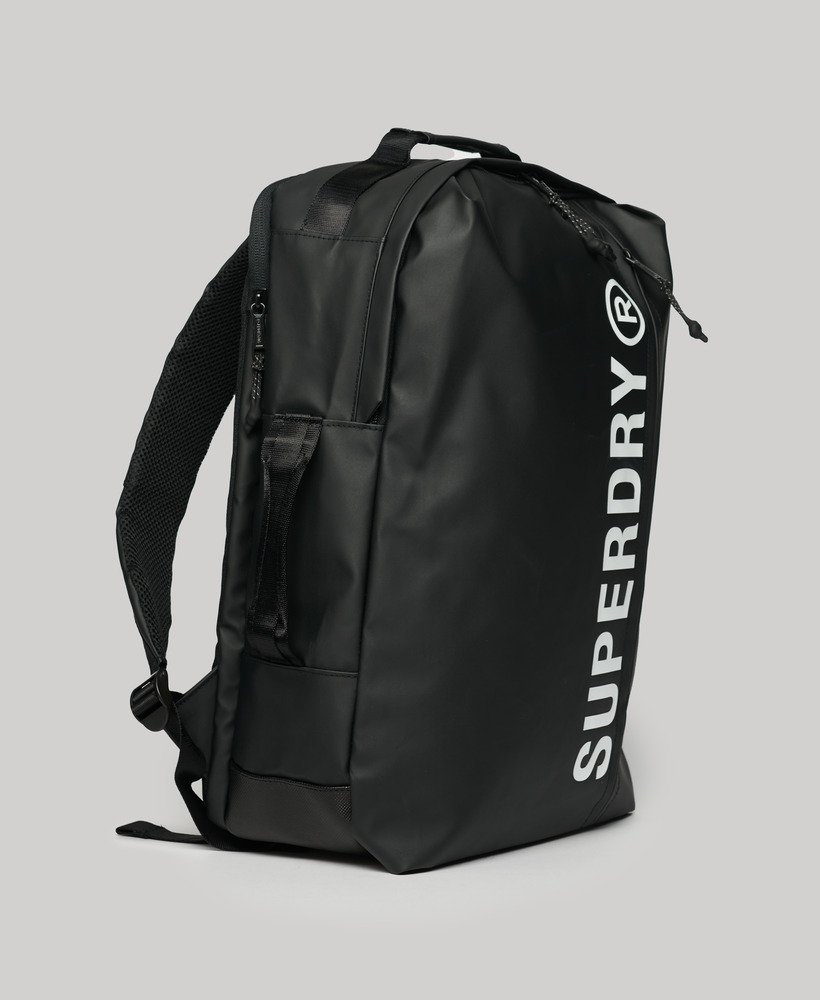 Men’s - 25 Litre Tarp Backpack in Black/white | Superdry