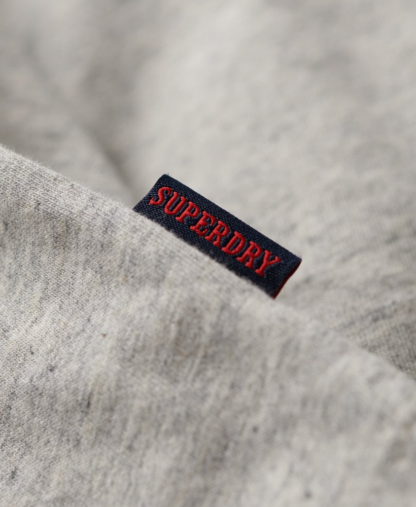 Men's - Essential Logo Retro Stripe Long Sleeve Top in Grey Fleck Marl ...