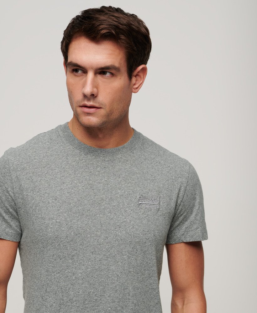 Mens - Organic Cotton Vintage Logo T-Shirt Triple Pack in Noos Grey ...
