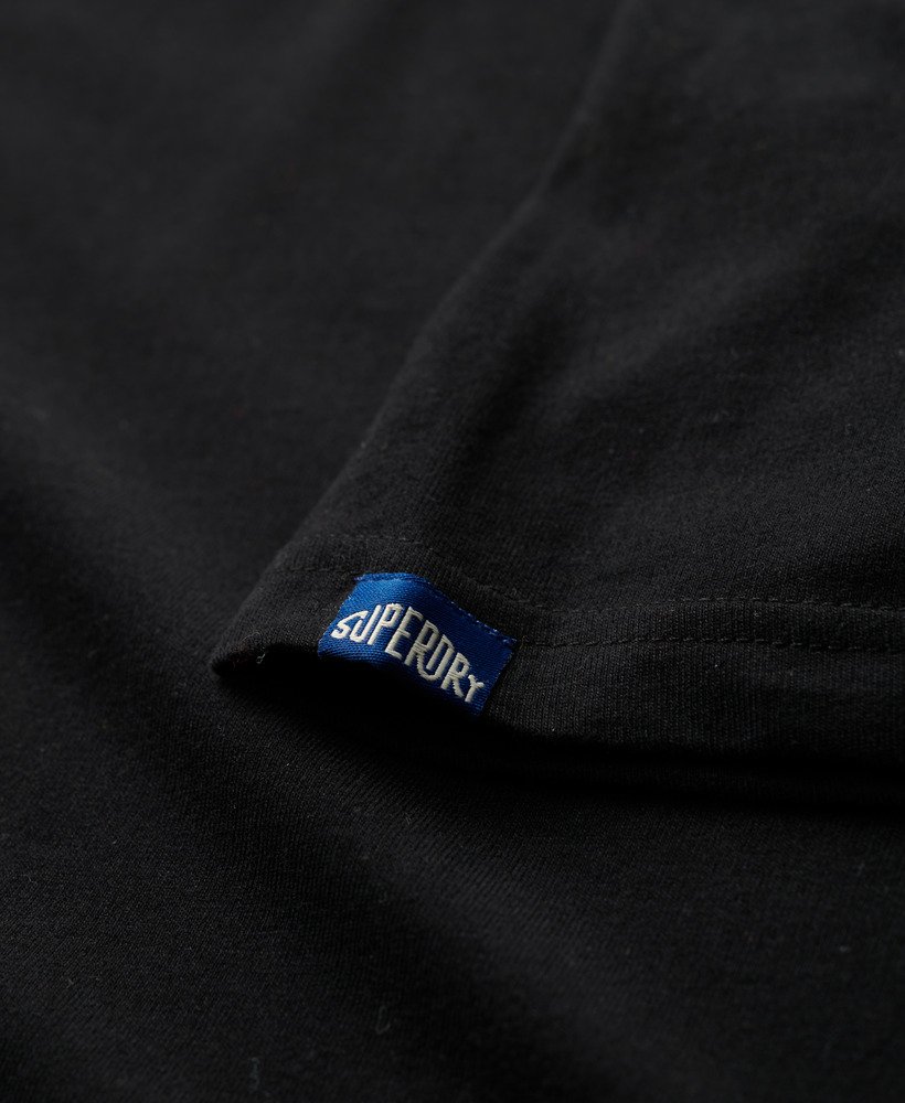 Mens - Vintage Box Gradient T-shirt in Black | Superdry UK