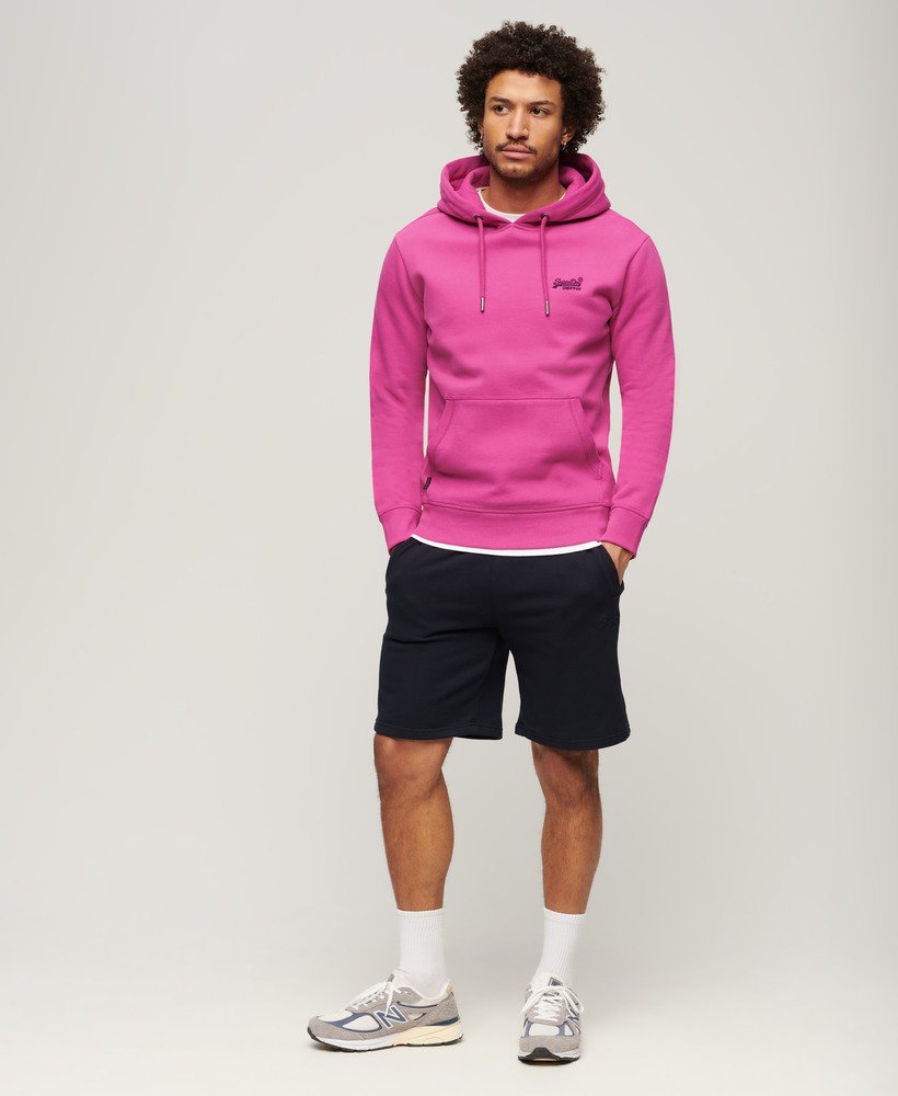 Mens pink outlet superdry hoodie