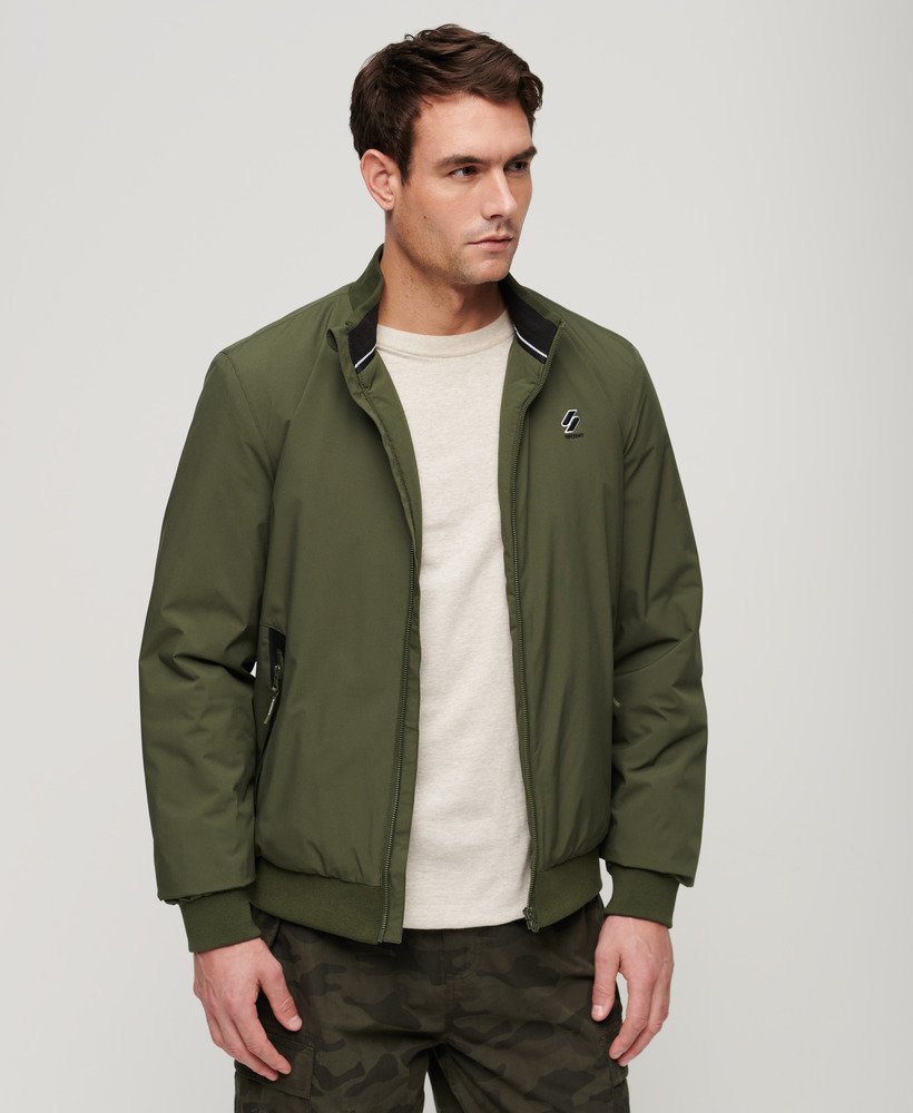 Olive Green All-Weather Harrington Jacket