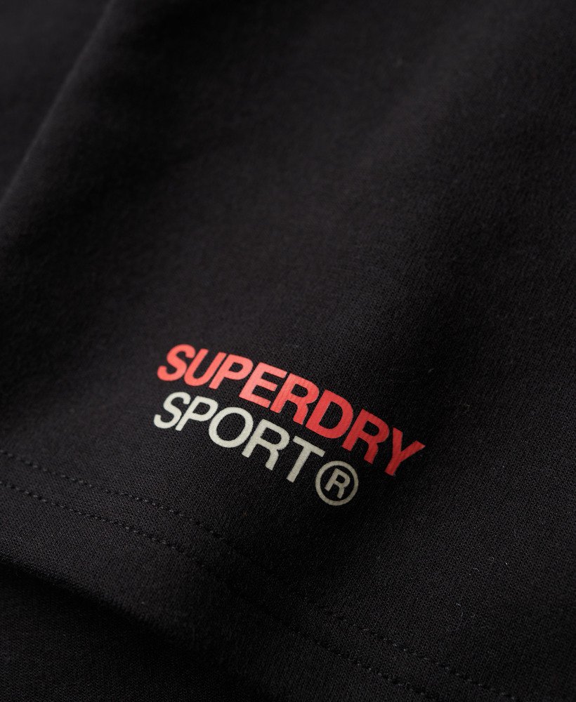 Men's - Sport Tech Logo Tapered Shorts in Black | Superdry UK