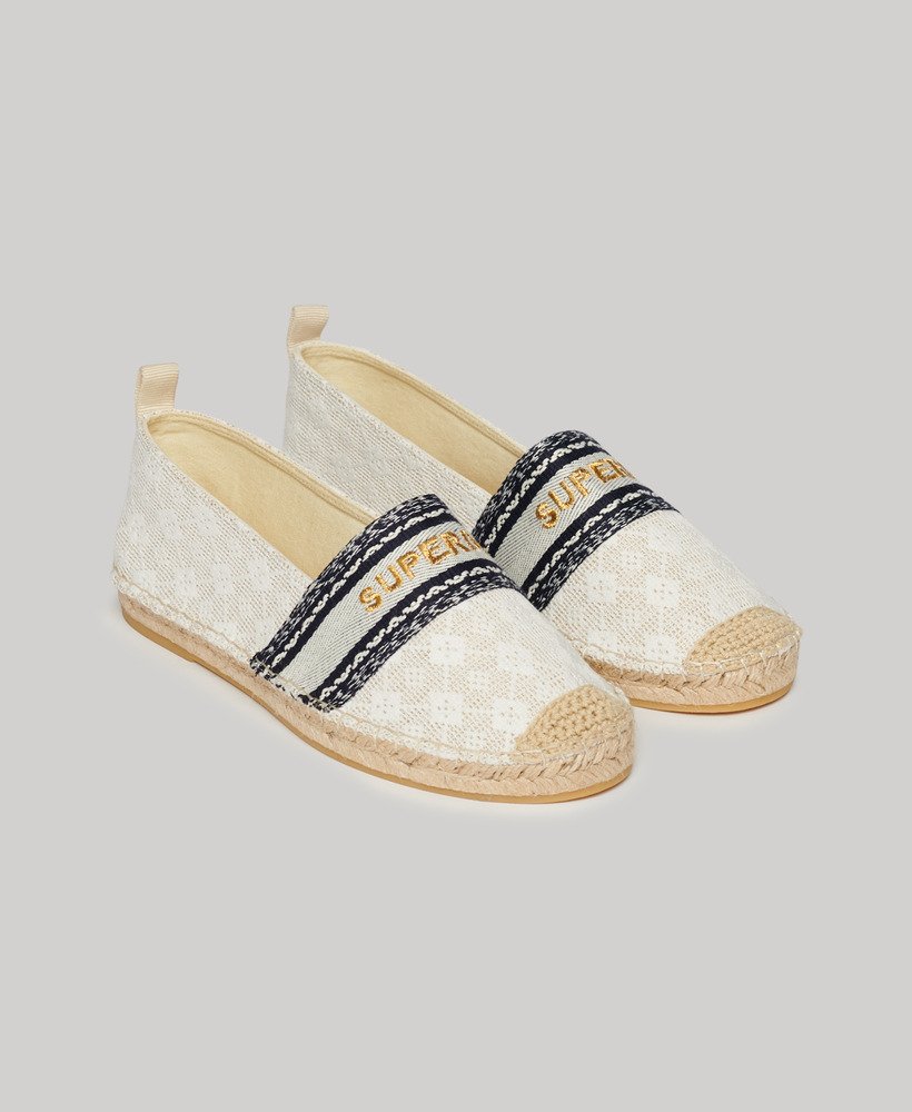 Women’s - Canvas Espadrille Overlay Shoes in Natural | Superdry