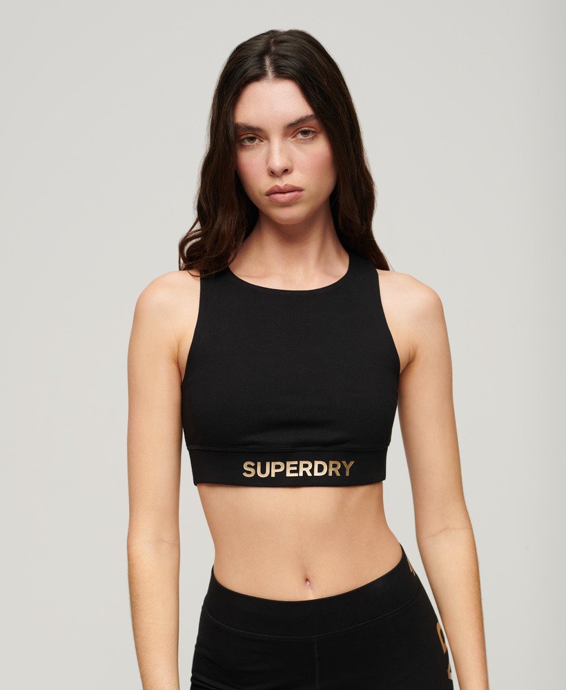Women T-Shirts - Tops from the Superdry brand Sport.Bra Black Polyester