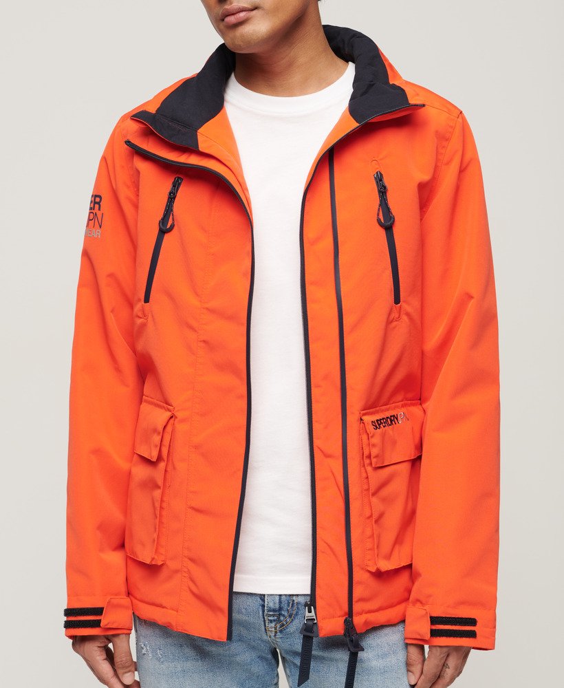 Hombre – Chaqueta cortavientos con capucha Ultimate SD en Naranja Intenso  Superdry ES