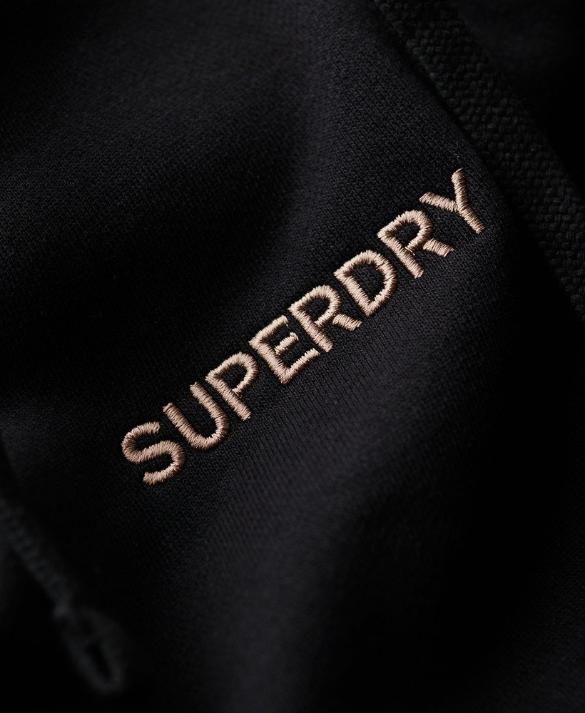 Mens - Micro Logo Graphic Loose Hoodie in Black | Superdry UK
