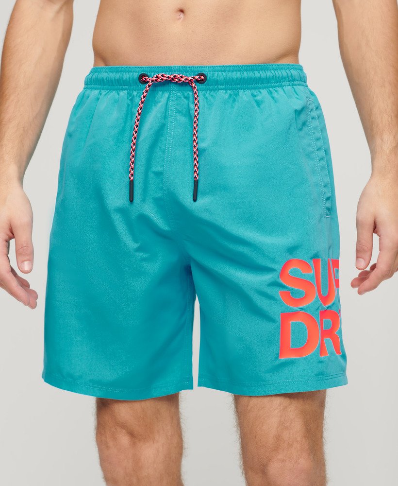Superdry Sportswear Logo 17-inch Recycled Swim Shorts - Mens Mens ...
