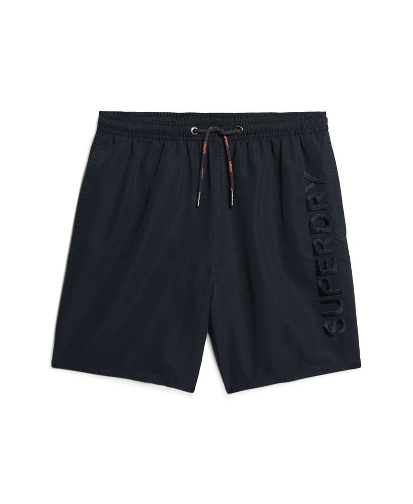 Superdry Premium Embroidered 17-inch Swim Shorts - Mens Mens Swimwear